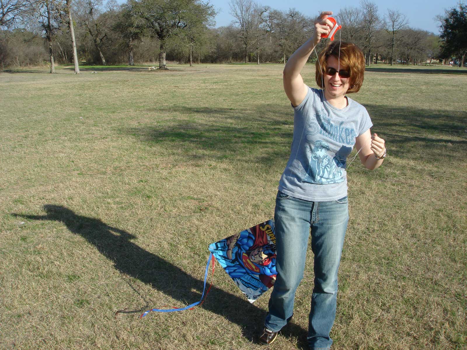 Rebecca with her kite
