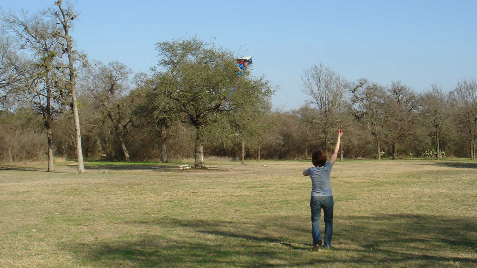 Rebecca with her kite