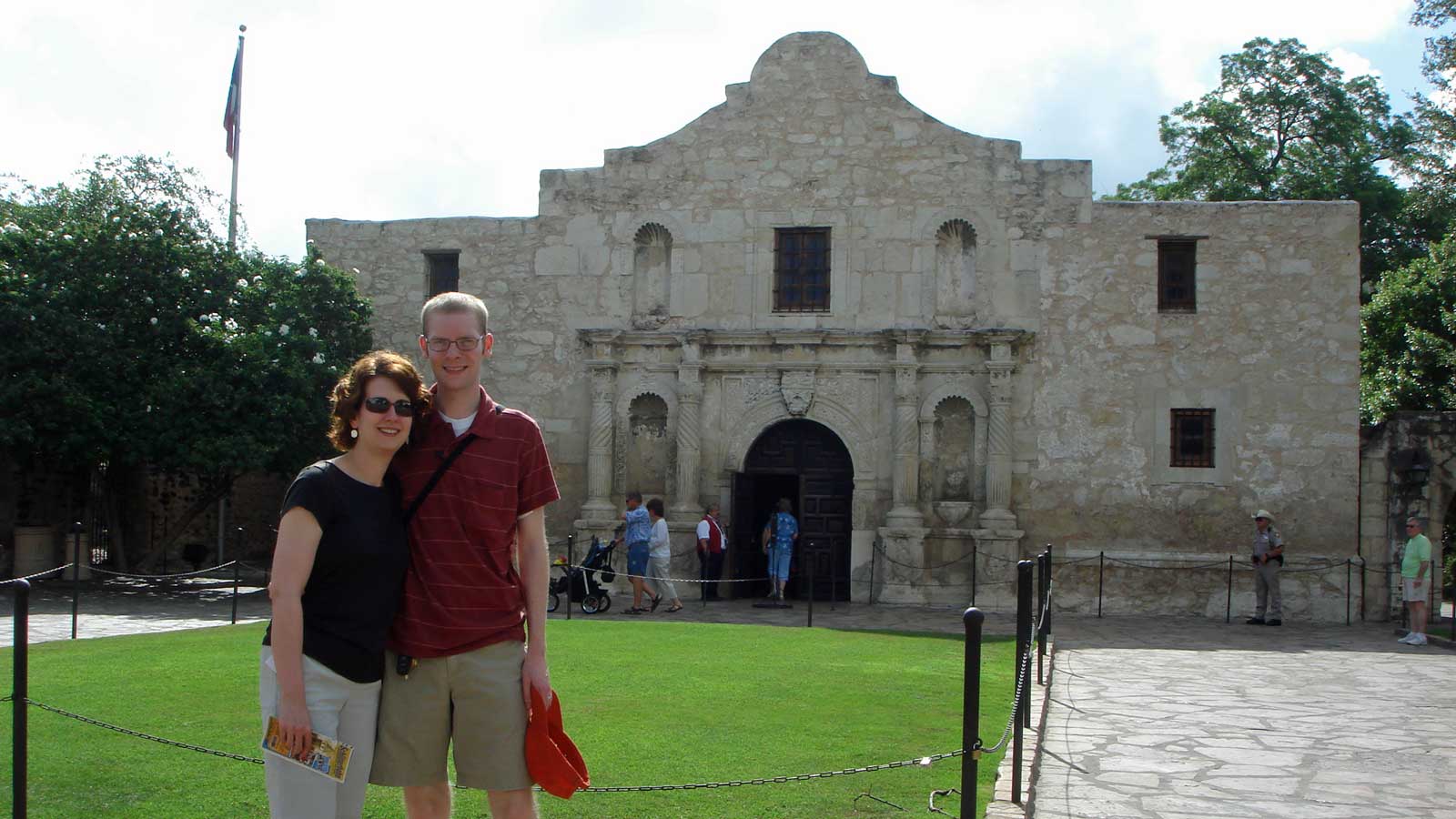 Rebecca and William at the Alamo