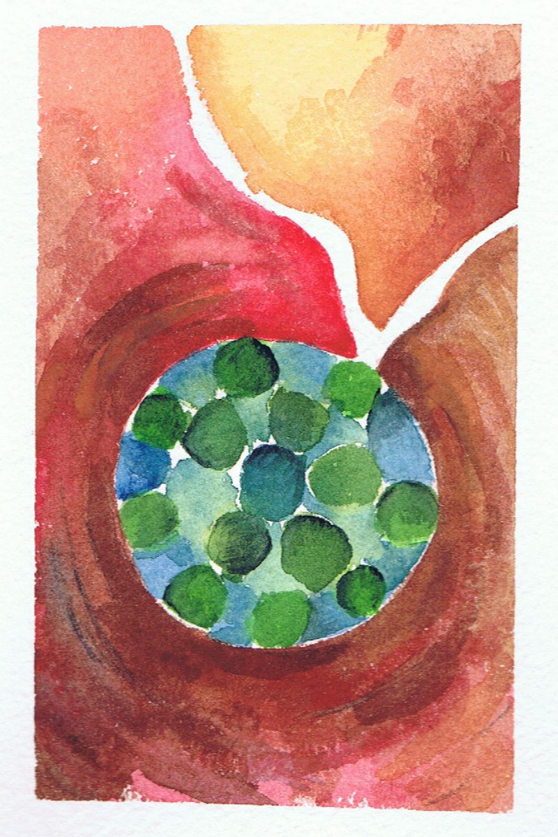 Amulet, a watercolor by Rebecca Jackson