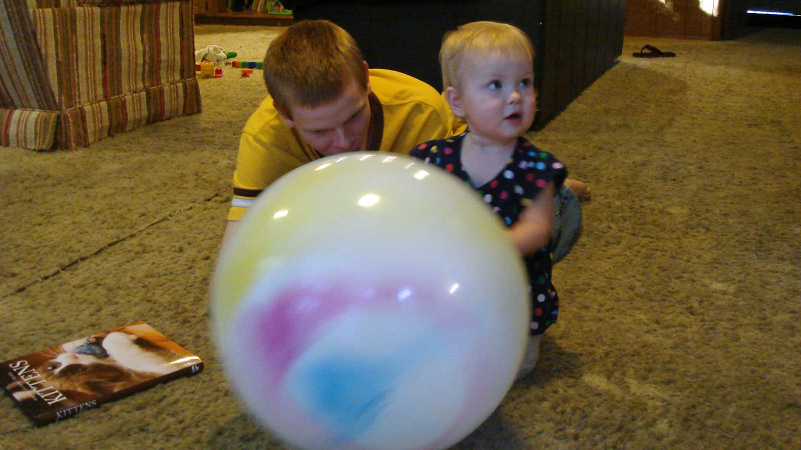 Emily playing with her uncle Matthew