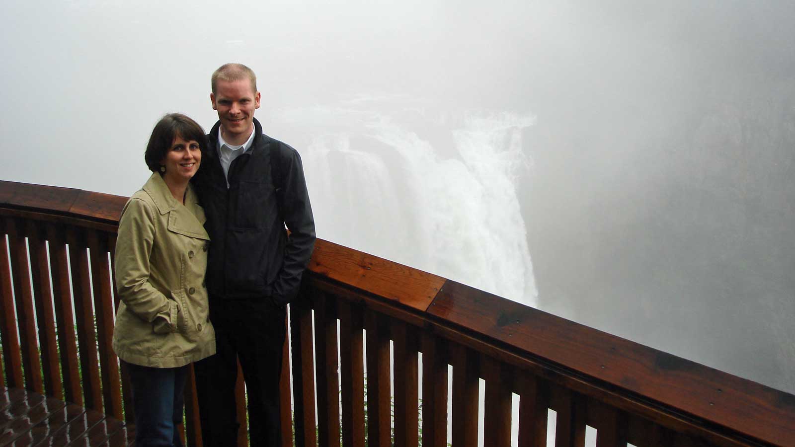 Rebecca and William at Snoqualmie Falls