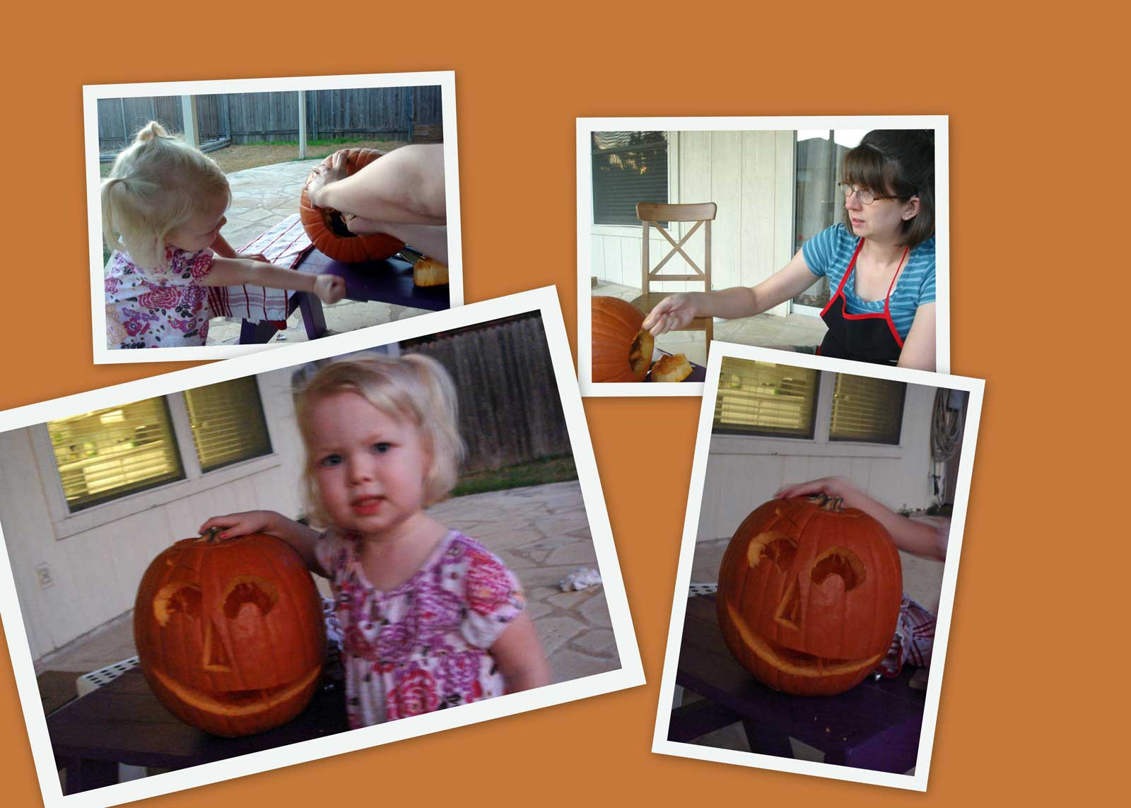Queen Emily and pumpkin carving